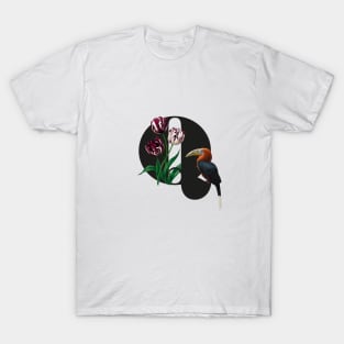 Botanical Alphabet Q T-Shirt